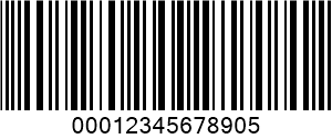 ITF (Interleaved 2 z 5) barcode example